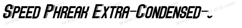 Speed Phreak Extra-Condensed字体转换